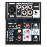 Consola Mixer 4 Can Lexsen Vivo4 Usb Phantom Oferta