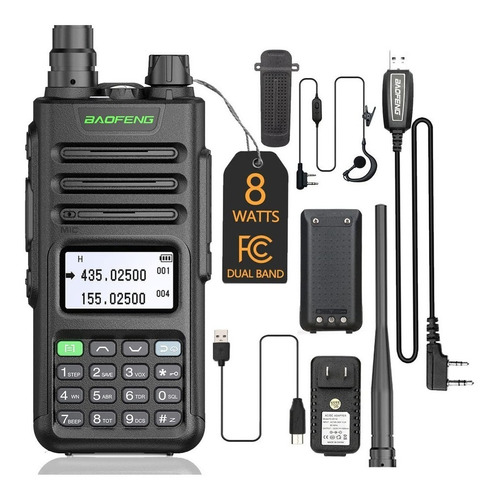 Comunicador De Radio Habla Sobre Baofeng Uv-13 Pro 8w Ht De