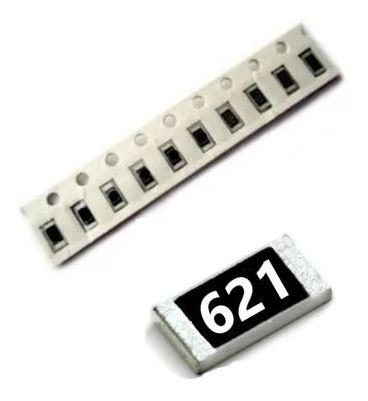 620 K Ohm 5% (20 Unidade) Resistor Smd 1206 620k 3.2mmx1.6mm