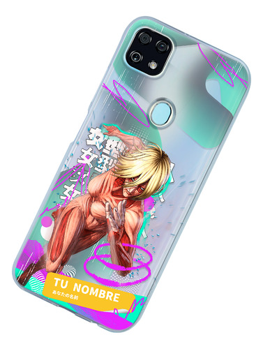 Funda Para Zte Attack On Titan Annie Titán Tu Nombre