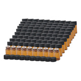 100x Mini Botellas De Vidrio, Tapón Sin Agujero 2ml