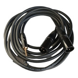 Cable Audio Plug 3.5mm St A 2 Xlr Macho 100% Cobre Ofc 3 Mts