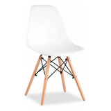 Cadeira De Jantar Mageal Charles Eames Eiffel, Estrutura De Cor Branco, 4 Unidades