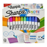 Marcador Sharpie S- Note Permanente X 12 Colores 