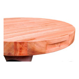 Tabla Picar Redonda Madera Cocina Chef Asado Corte Tocon