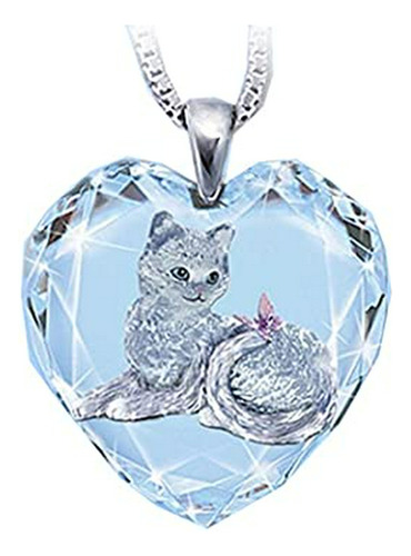 Set De Maquillaje - Cliory Crystal Cat Choker Necklace Cute 