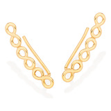 Brinco Ear Cuff Símbolos Infinitos Rommanel 527142 Vb