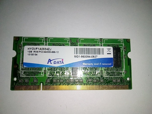 Memoria Ddr2 1gb Adata Hyovf1a0834zj Pc2-6400s 800mhz