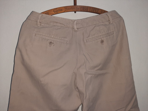 Pantalon De Vestir Hombre Gap Con Detalle Leer