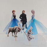 Frozen X 5, Adorno De Torta Frozen, Frozen 5 Personajes 