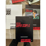 3 Manuales Súper Scope Originales Súper Nintendo Snes