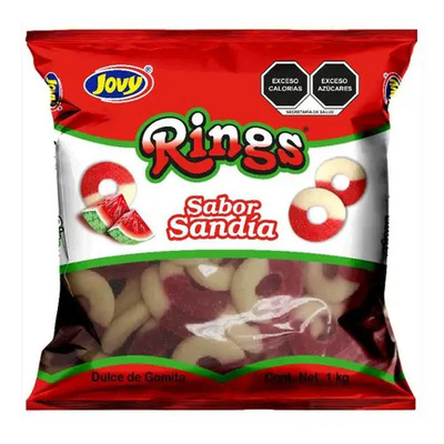 Gomitas Aros Sandía 1kg Jovy Rings Gummy | MercadoLibre