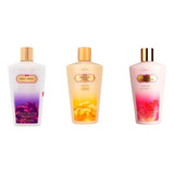  Kit 3 Cremes Vicotoria's Secret Love + Vanilla + Pure 250ml