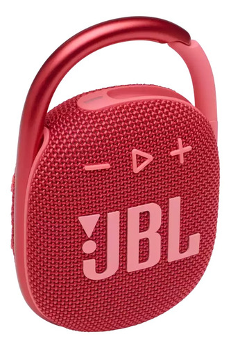 Bocina Jbl Clip 4 Portátil Con Bluetooth Waterproof Red 