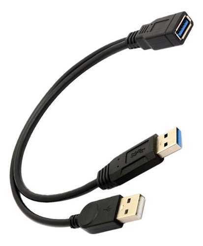 2 Puertos Usb 3.0 Al Adaptador Del Cable De