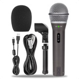 Kit Podcast Grabacion Microfono Samson Q2u Usb Tripode Cable