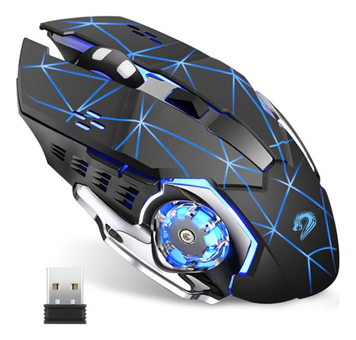 Ratón Gamer Uciefy T85 Inalambrico Led Starry Negro