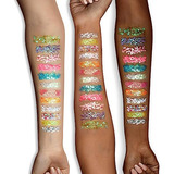 12 Colors Body Glitter Gel Kit, Super Long Lasting Holograph