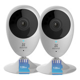 Kit X2 Camara Seguridad Wifi 1080p Ezviz + 2 Memorias 128gb