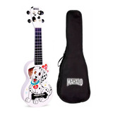 Ukelele Soprano Mahalo Ma1dawt Dalmata Blanco C/funda