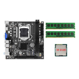 Placa Madre H61s (h61) +cpu I3 2120+kit Ram 2x4g Ddr3 De 160