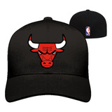 Gorra Chicago Bulls Nba Cerrada Flex Vinil Mate