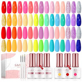 Saviland Kit De 36 Esmaltes De Uñas De Gel De Verano, 30 Col