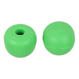 2x Puntas De Percusión De Práctica Silenciosas, Verde