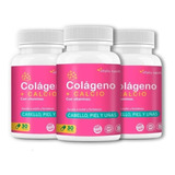 Suplemento En Cápsula Vitalis Navitas  Suplemento Nutricional Colágeno + Calcio En Pote 90 Un Pack X 3 U