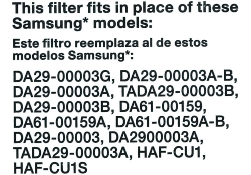 Hdx Samsung Filtro De Agua Para Nevera (value Pack Doble