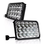 Par Faro Unidad  15 Led 4x6 Rectangular Alta Y Baja 