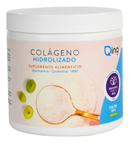 Colágeno Hidrolizado, Glucosamina  400g Qina Ntl Rmflex