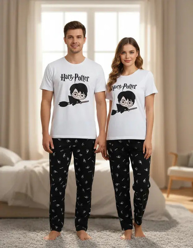 Duo Pijama Hombre Y Mujer Pareja Harry Potter Pantalón | Envío gratis