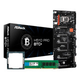 Combo Mineria Asrock H510 Pro Btc + Celeron G5925 + 4gb Ram