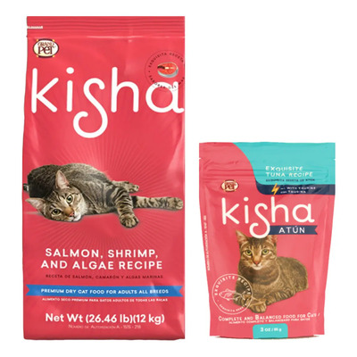 Alimento Kisha 12 Kg + Caja Kisha Atún Sobre 85 G (10 Pzas) | Envío gratis