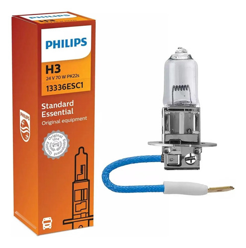 Kit 10 Lâmpadas Farol H3 24v 70w Original Philips Caminhão