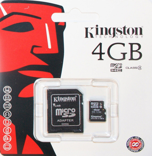 Memoria Micro Usb 4gb Kingston +  Sd