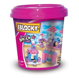 Blocky Balde Basico 3 Rosa Con 210 Piezas Bloques Para Armar