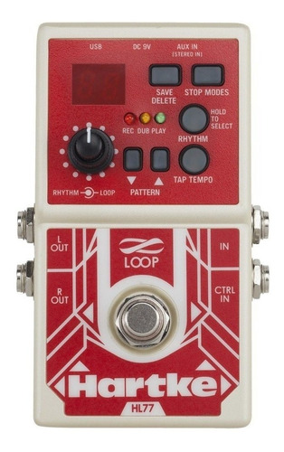 Pedal Para Bajo Looper Hartke Hl77 99 Bcos Memoria 6 Hs Usb