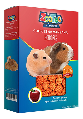 Galletitas Para Roedores De Manzana 200 Gr