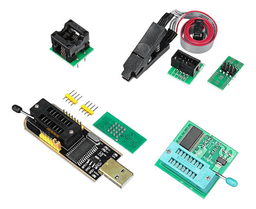 Para Eeprom Bios Programador Ch341a + Soic8 Clip + 1.8v