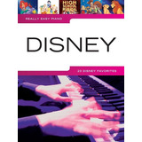 Libro De Partituras Para Piano Really Easy Piano Disney 