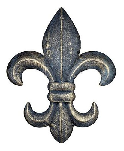 Placa De Pared De Metal Fleur De Lis De 8 Pulgadas