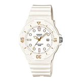 Reloj Casio Lrw-200h- 7e2 Wr100 Mts Calend - Taggershop Color De La Malla Blanco Color Del Bisel Blanco