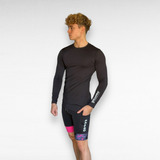 Conjunto Calza De Running + Remera Térmica Hombre -pantro