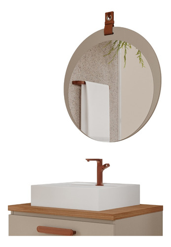Espelho Para Banheiro Lua - Espelheira - Moveis Banheiro