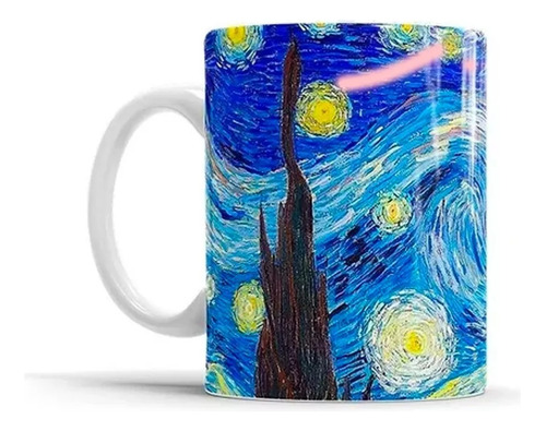 Taza De Cafe La Noche Estrellada Arte Van Gogh Ceramica