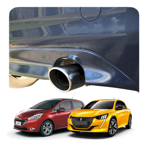 Peugeot 208 Cola De Escape Acero Inoxidable  Tuningchrome