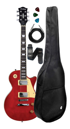 Guitarra Elétrica Strinberg Lps230 Les Paul Vermelha + Kit