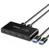 Conmutador De Periféricos Ugreen, Usb 3.0, 4 Puertos, 2 Pc